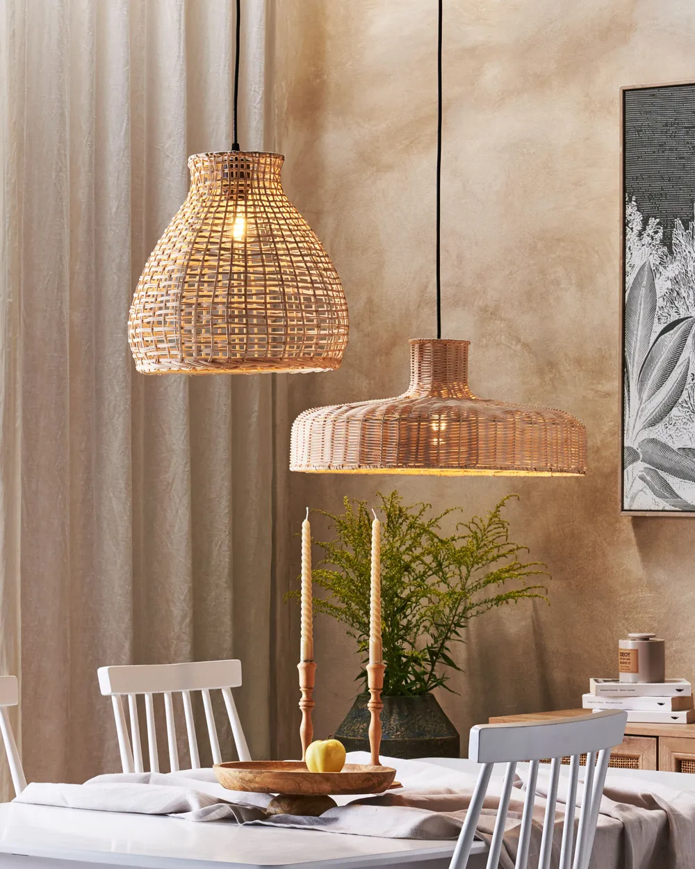 Pendant Lamp TAMARIN Rattan Natural