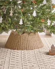 Osłonka pod choinkę GIVRE 67 cm Trawa morska Naturalny_1011333