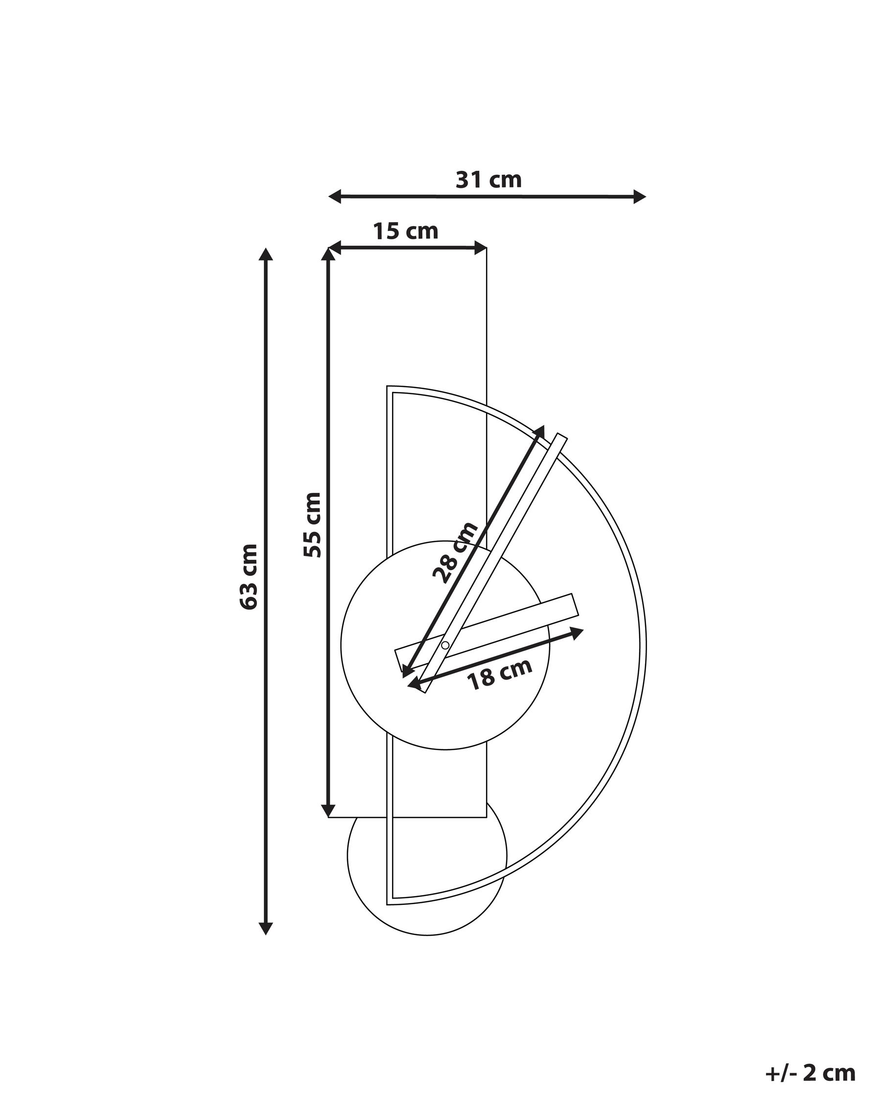 Wanduhr Metall hellgrau mit Pendel 31 x 63 cm CEVINS_941130 Wanduhr Metall hellgrau mit Pendel 31 x 63 cm CEVINS_941130