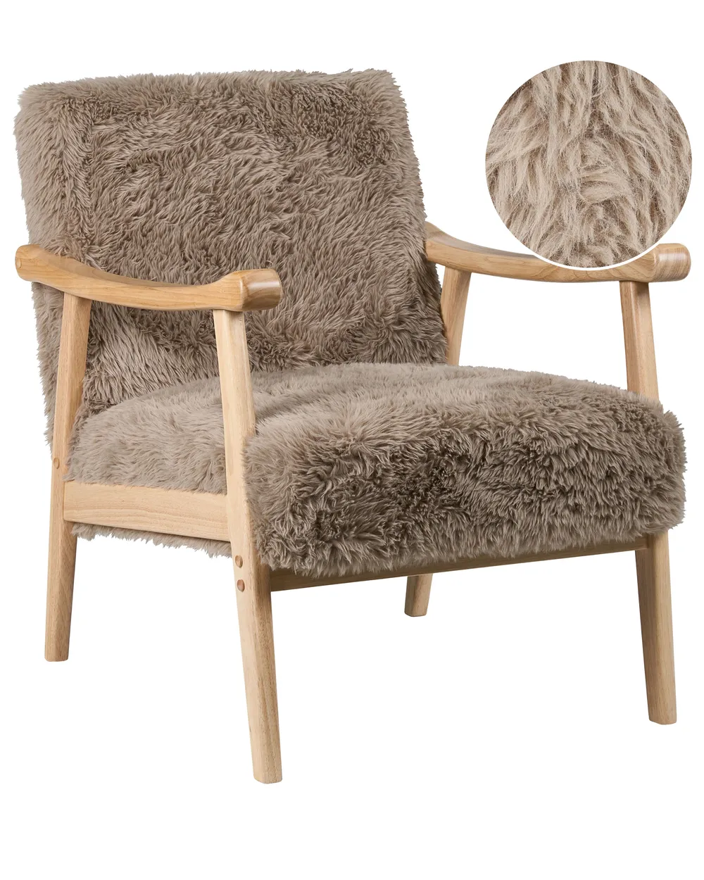 Fauteuil LEKNES Nepbont Taupe