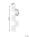 4 Tier Corner Wall Shelf Black ALDER_935026