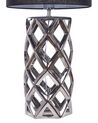 Tafellamp keramiek zilver/zwart SELJA_825689