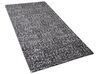 Teppich dunkelgrau-silber 80 x 150 cm abstraktes Muster Kurzflor ESEL_762549