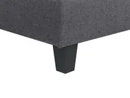 Modular Sofa 3 Seater UNSTAD with Ottoman Fabric Dark Grey_893566