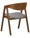 Lot de 2 chaises de salle à manger en bois foncé YUBA_934276