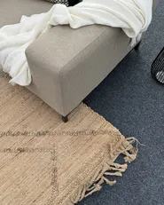 Garden Lounge Set with Table 5 Seater ROVIGO Beige_939935