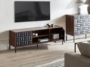 TV Stand CARAQUET Dark Brown_1023607