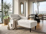 Left-Hand Chaise Longue YVOIRE Fabric Off-White_1040567