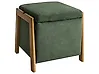 Pouf de rangement EDLAND Tissu 45 cm Vert