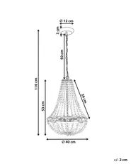 Lampadario DIAMANTE Metallo Oro_967951