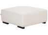 Høyrehånds hjørnesofa med ottoman kordfløyel Off-White LUNGO_898429