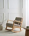 Rocking Chair SORSELE Corduroy Beige