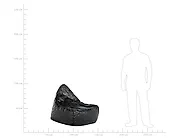Sitzsackbezug DROP 63 cm 75 cm Schwarz_1169038