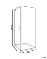 Kabina prysznicowa DARLI 70 x 70 x 185 cm Srebrny_944068