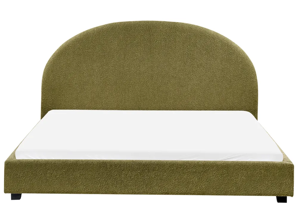 Waterbed Boucle VAUCLUSE 180 x 200 cm (EU Super King) Olive Green_977241