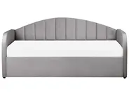 Trundle Bed Velvet EYBURIE 90 x 200 cm (EU Single) Grey_844415