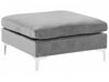 Velvet Ottoman Grey EVJA_797602