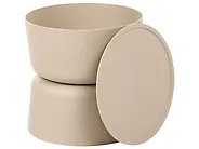 Set of 2 Side Tables ATACAMA 32/40 cm 32/40 cm Brown Beige_1172087
