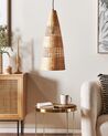 Lampadario legno di bambù beige e naturale 129 cm SUAM_827205