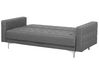 Conjunto de sofás reclináveis com 5 lugares em tecido cinzento claro ABERDEEN_716105