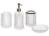 Badezimmer Set 4-teilig Glas transparent TAPIA_825257