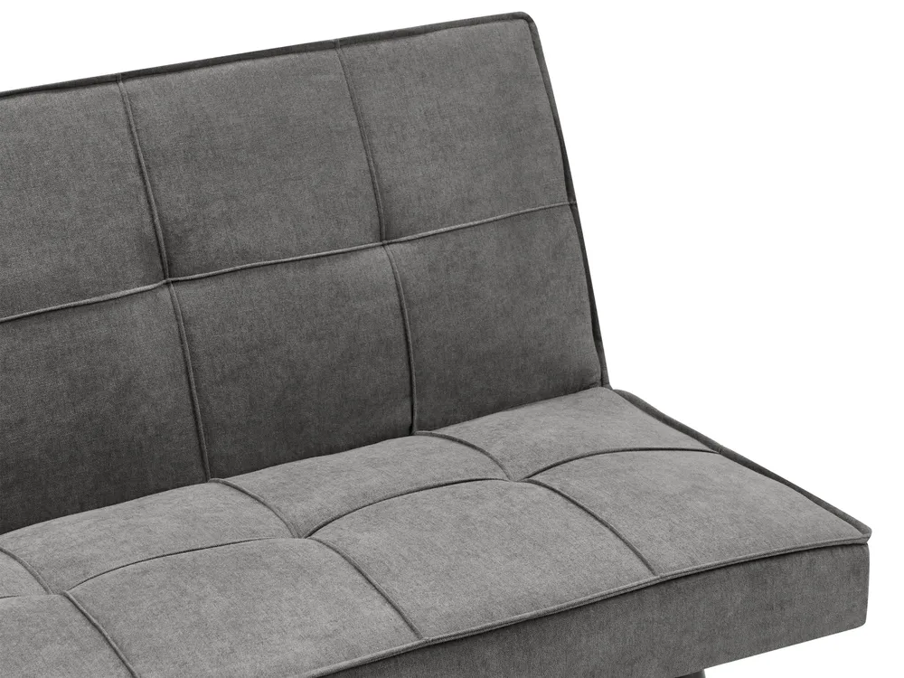 Sofa Bed 3 Seater HASLE Fabric Dark Grey_951985