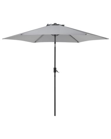 Parasol de jardin gris foncé ⌀ 270 cm VARESE