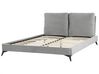 Sametová postel 160 x 200 cm šedá MELLE_829855