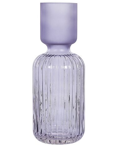 Blumenvase Glas violett 31 cm TRAGANA
