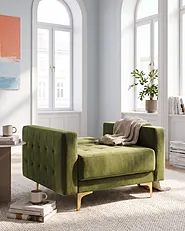 Fotel ABERDEEN Welur Zielony_1150999