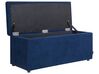 Čalouněný taburet s úložným prostorem námořnická modrá OREM_924302