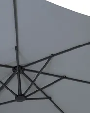 Patio Parasol 460 cm SIBILLA Grey_680013
