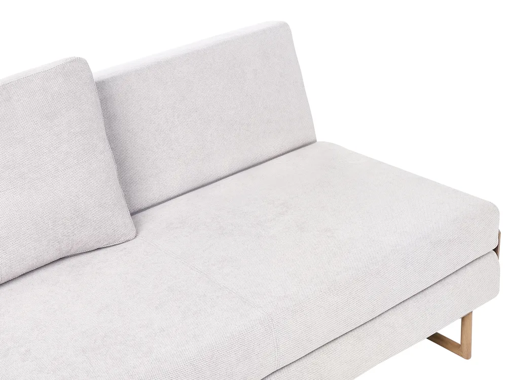 Living Room Set 6 Seater JERSLEV Fabric Off-White_1013271