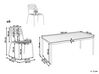 6 Seater Acacia Wood Garden Dining Set Light VALLESE_932873