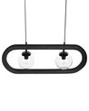 Mango Wood Pendant Lamp Black AYENSU_931019