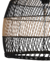 Rattan Pendant Lamp Natural and Black BUMI_827441