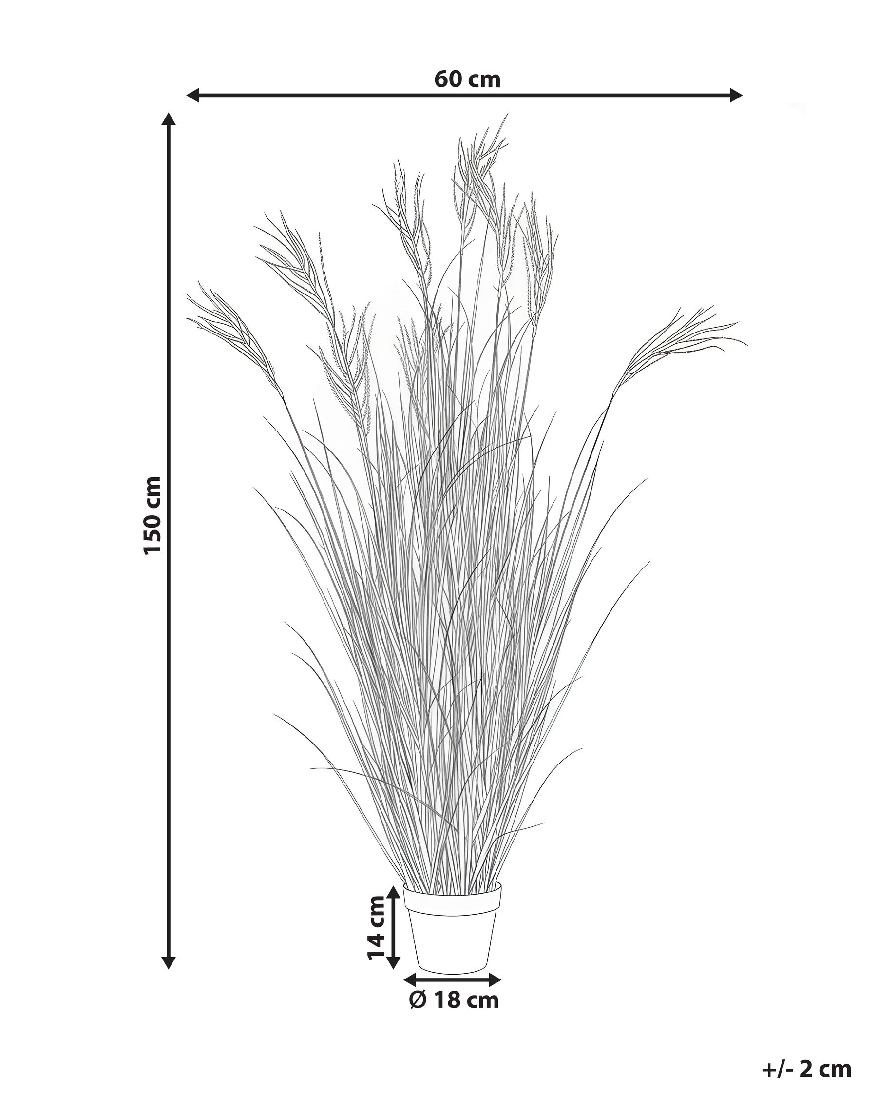 Pianta artificiale CLAW FLOWER 150 cm Verde_1018540