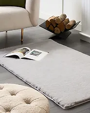 Faux Fur Rug MIRPUR Grey 80 x 150 cm_1182485