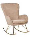 Boucle Rocking Chair Beige ANASET_916244