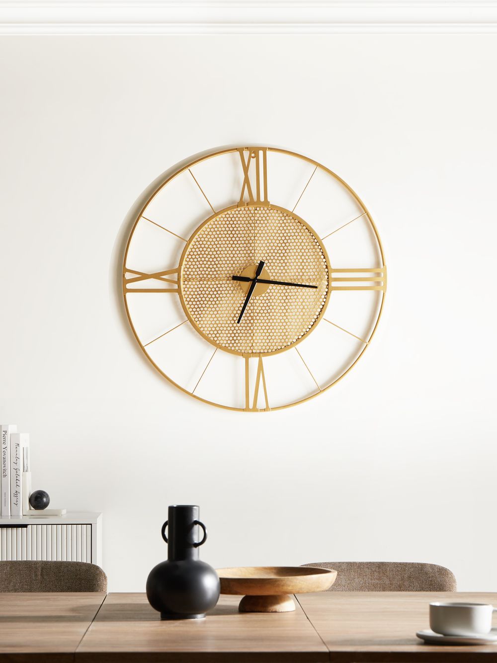 Relógio de parede BLAMERE 80 cm Metal Dourado