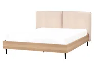 Bett mit Lattenrost Bouclé LIMANTON 160 x 200 cm Beige_971486