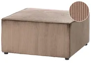 Ottomana LEMVIG Velluto a coste Beige Scuro_1053184