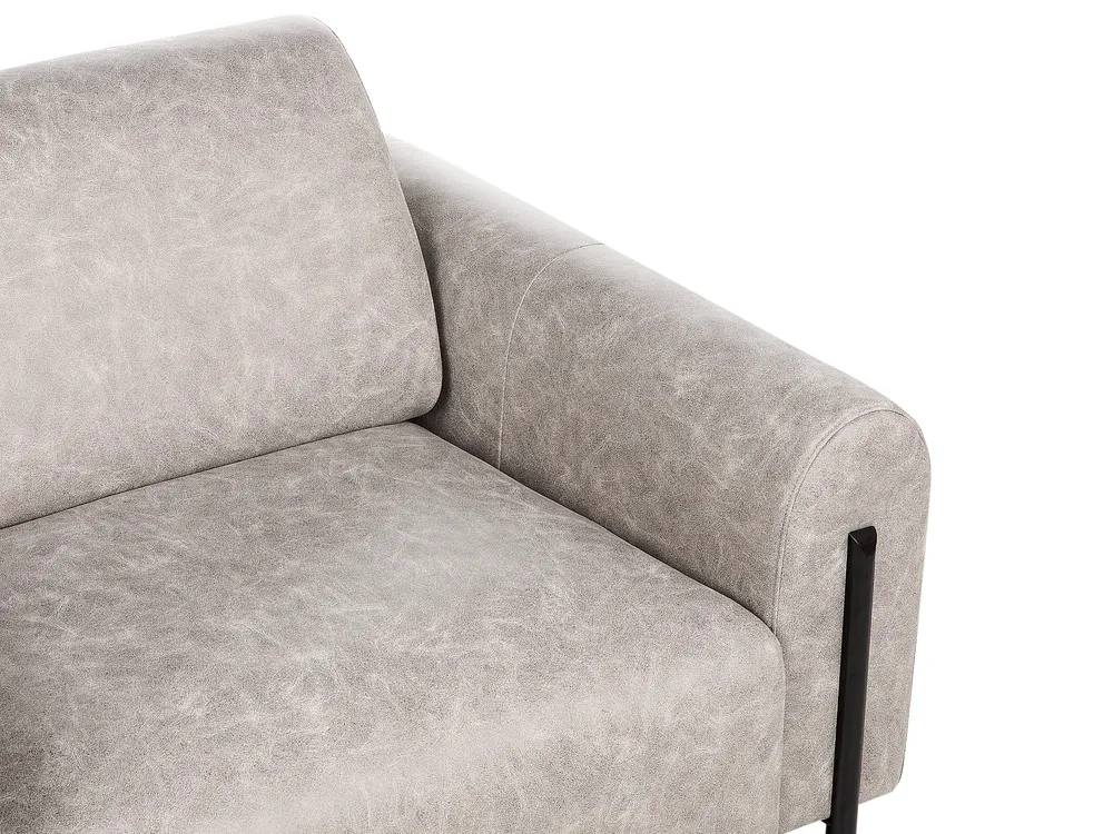 Set da salotto 4 posti ASKIM Tessuto Grigio chiaro_917641