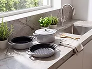 4 Piece Cast Iron Set CASTLINA Light Grey_1169182