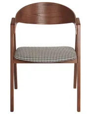 Set of 2 Dining Chairs YUBA Wood Black/ White_934275