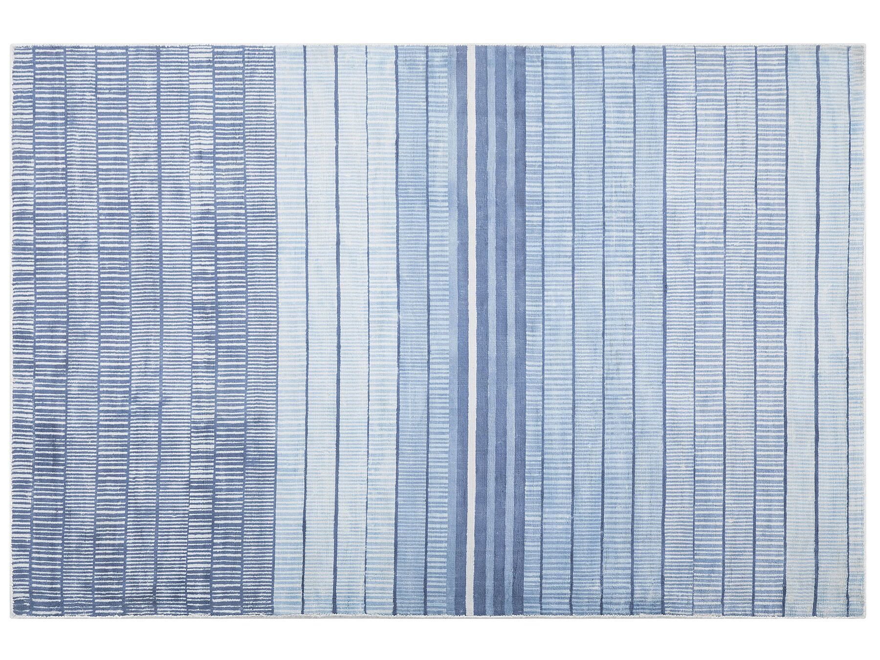 Teppich hellblau 160 x 230 cm Kurzflor YARDERE_751179
