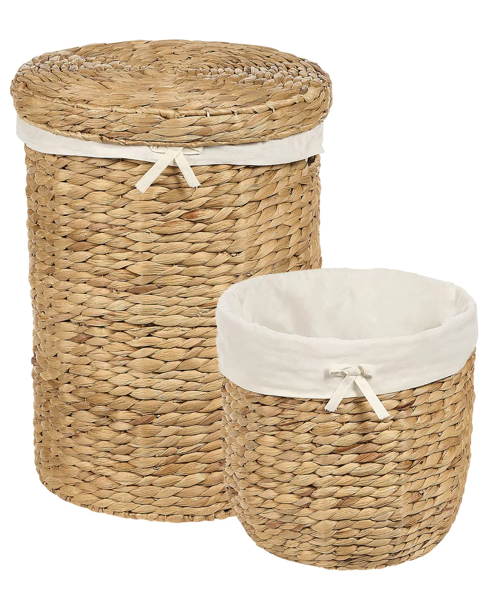 Zestaw 2 koszy DANANG Plecionka Naturalny 31/61 L