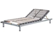 Manually Adjustable Bed Frame RESPITE 90 x 200 cm (EU Single) Silver_752110