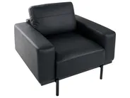 Set da salotto 6 posti SOVIK Pelle sintetica Nero_1041381
