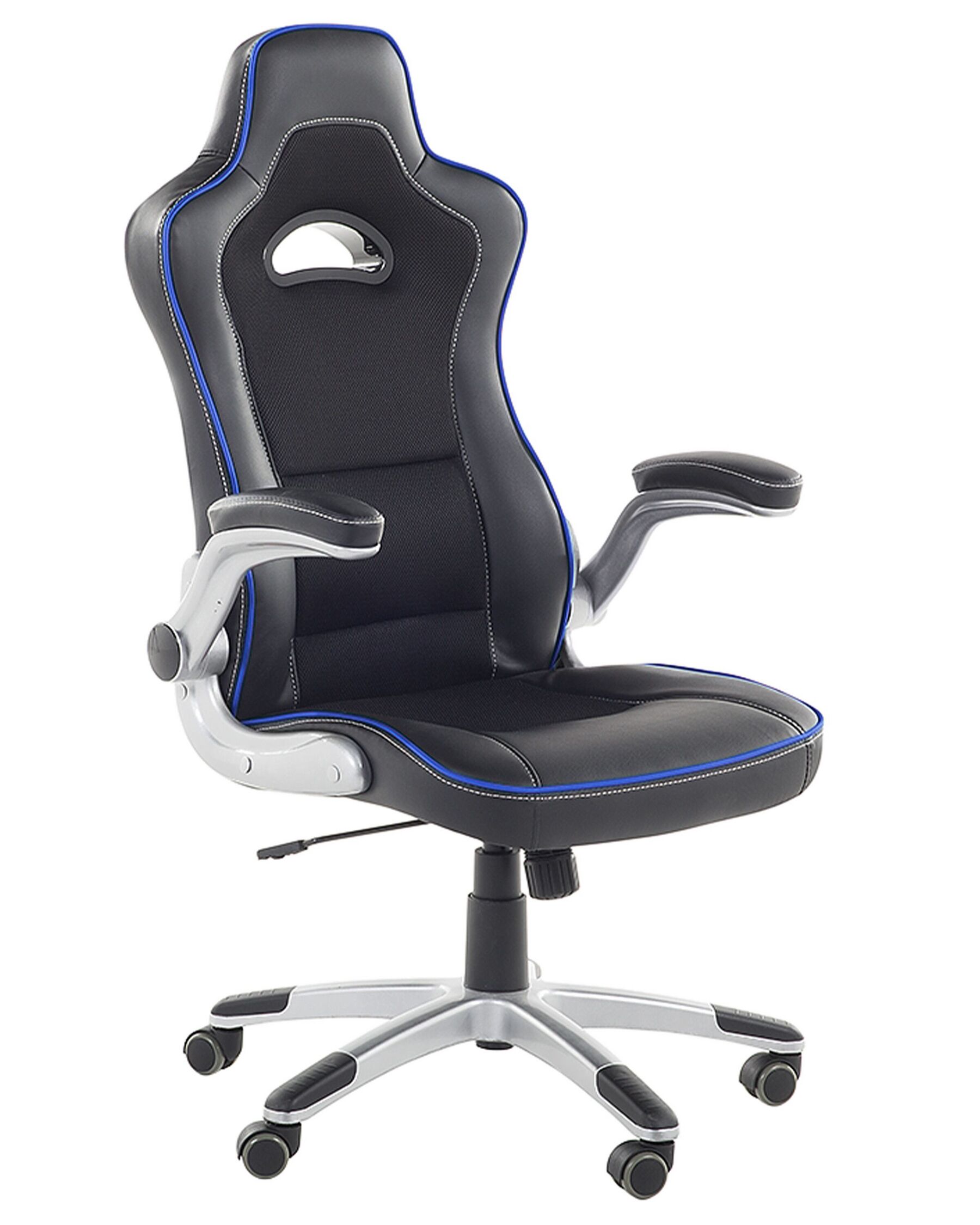 Otočná herní židle modrá/černá MASTER_678798